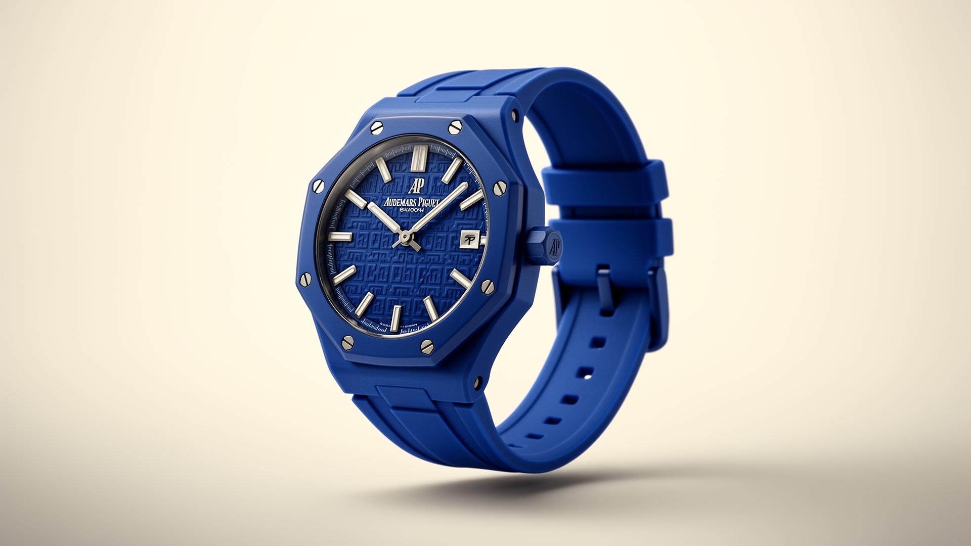 Audemars Piguet x Swatch Royal Pop avec bracelet silicone premium
