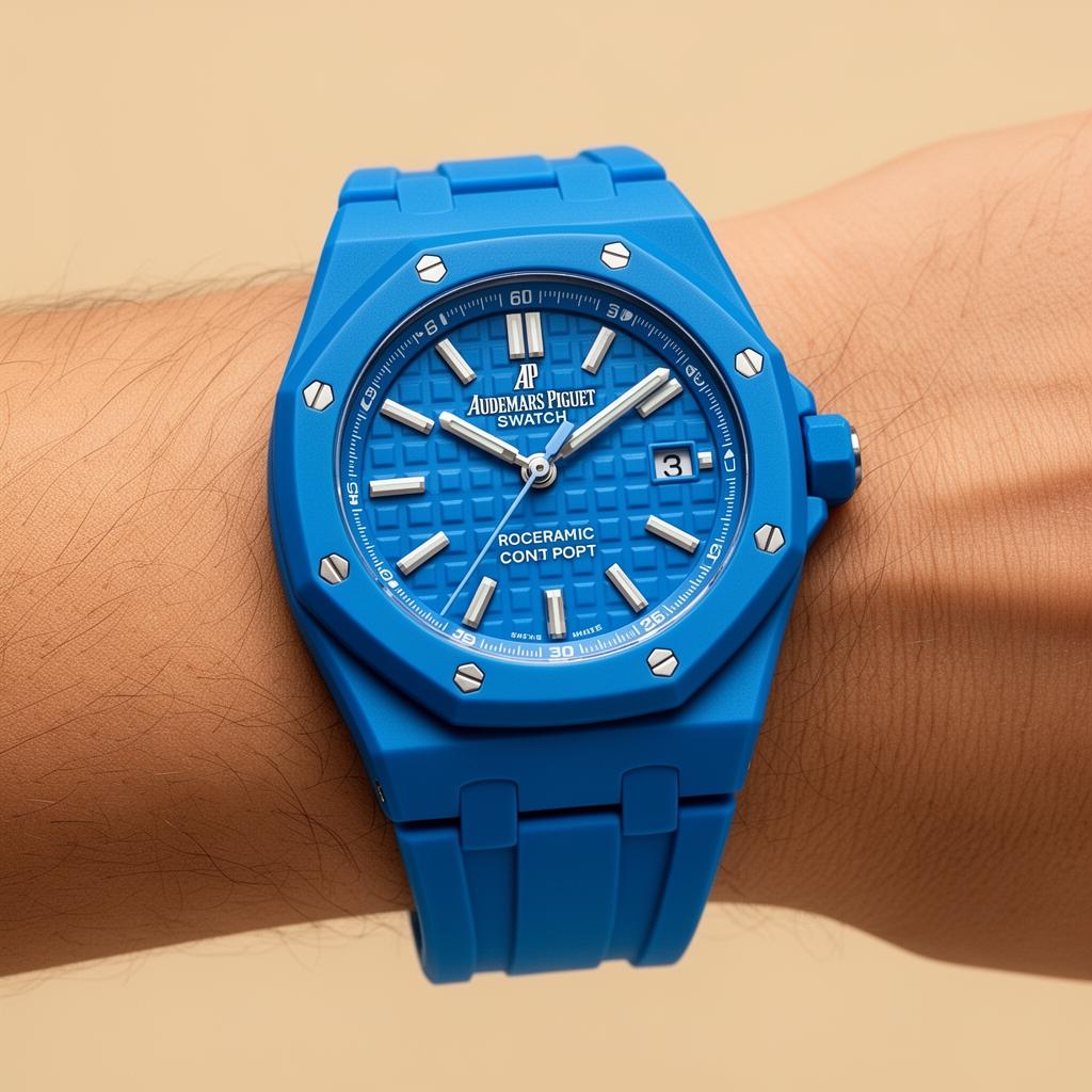 Royal Blue silicone strap for Swatch Royal Pop